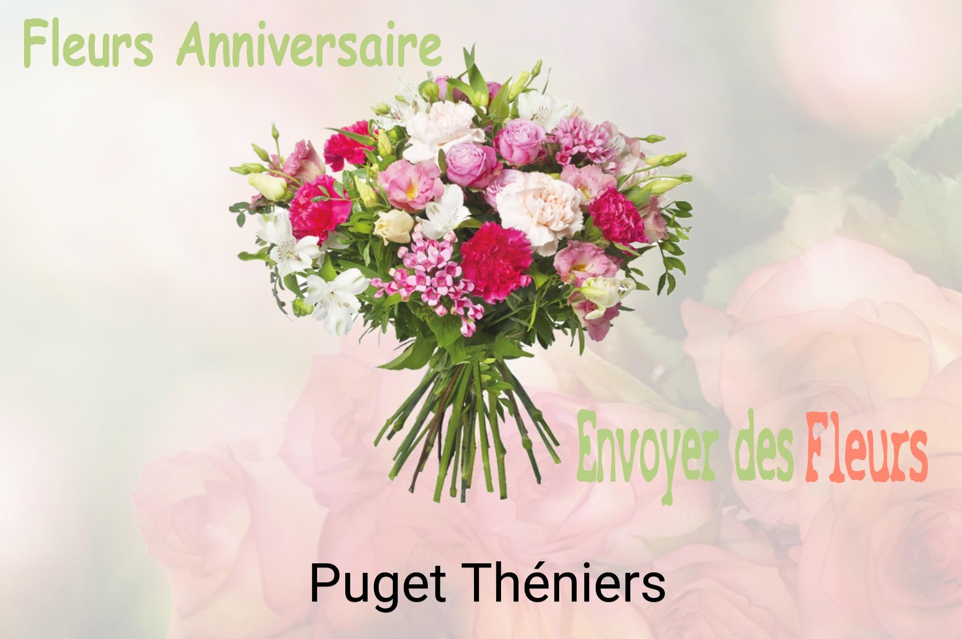 Bouquet de fleurs d’anniversaire livré à Puget-Théniers
